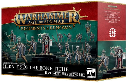 Warhammer Age of Sigmar Ossiarch Bonereapers Regiment of Renown Heralds of the Bone-tithe Pre Order