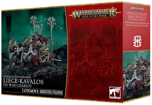 Warhammer Age of Sigmar Ossiarch Bonereapers Liege-Kavalos on War Chariot