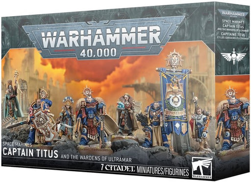 Warhammer 40K Space Marines Captain Titus and The Wardens of Ultramar