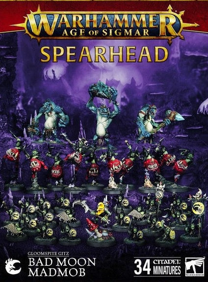 Warhammer Age of Sigmar Gloomspite Gitz Spearhead Bad Moon Madmob