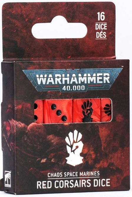 Warhammer 40K Chaos Space Marines Red Corsairs Dice