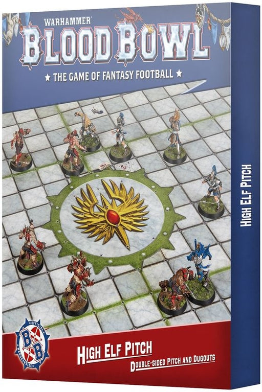 Blood Bowl High Elf Pitch Double-sided Pitch and Dugouts
