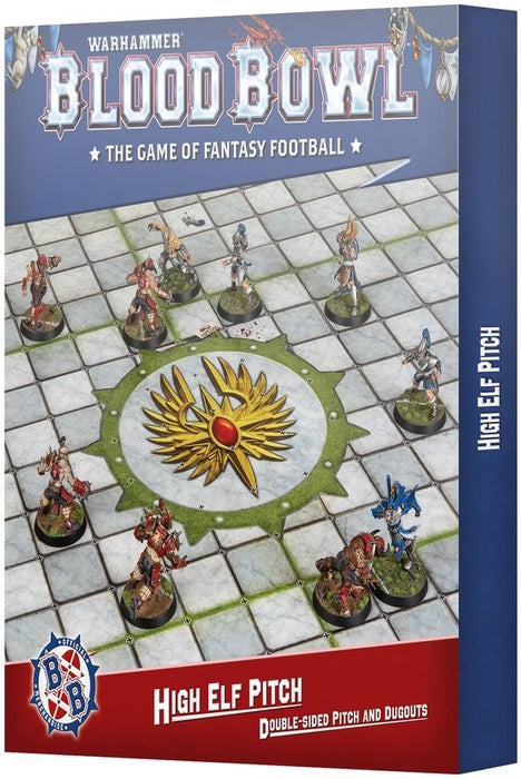 Blood Bowl High Elf Pitch Double-sided Pitch and Dugouts