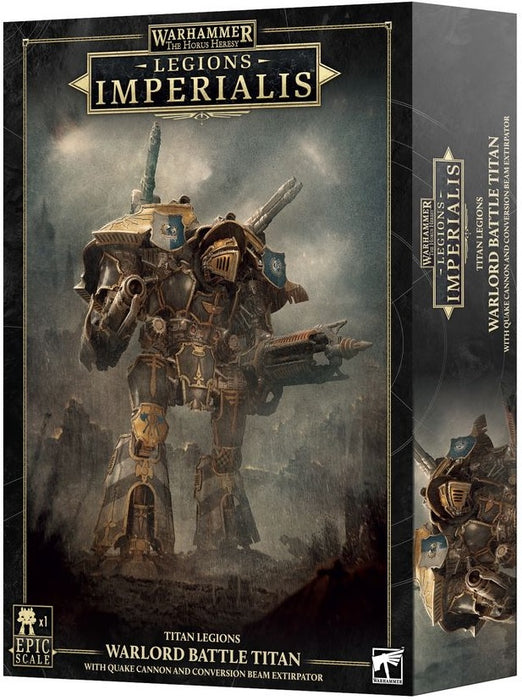 Warhammer The Horus Heresy Legions Imperialis Warlord Titan with Quake Cannon and Conversion Beam Extirpator Pre Order