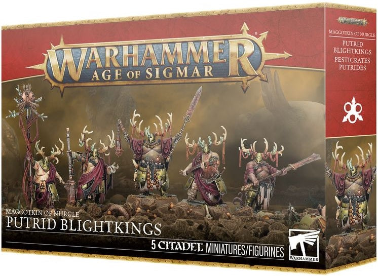 Warhammer Age Of Sigmar Maggotkin of Nurgle Putrid Blightkings Pre Order