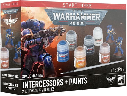 Warhammer 40,000 Space Marines Intercessors + Paints Pre Order