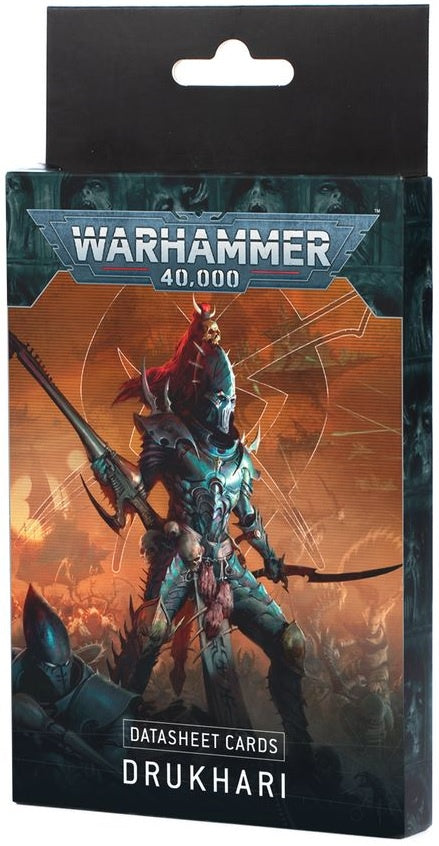 Warhammer 40K Drukhari Datasheet Cards