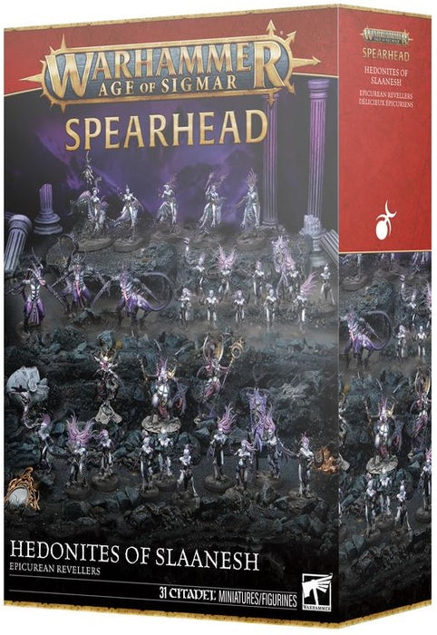 Warhammer Age Of Sigmar Spearhead Hedonites of Slaanesh Epicurean Revellers Pre Order