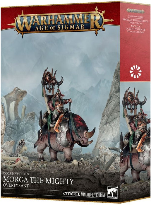 Warhammer Age of Sigmar Ogor Mawtribes Morga the Mighty Overtyrant / Tyrant on Glutthorn Pre Order
