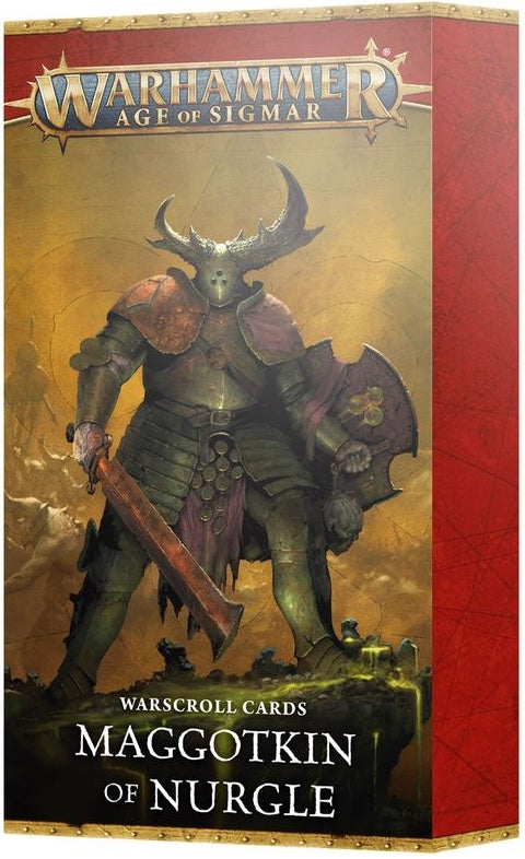 Warhammer Age Of Sigmar Warscroll Cards Maggotkin of Nurgle Pre Order