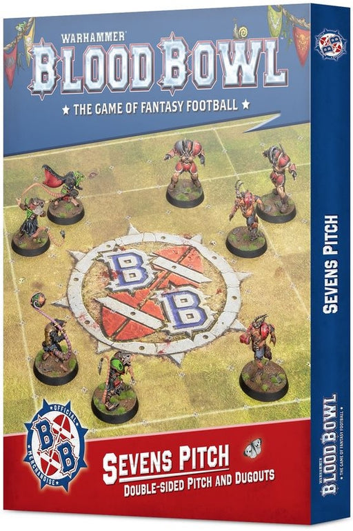 Blood Bowl Sevens Pitch Double-sided Pitch and Dugouts Pre Order
