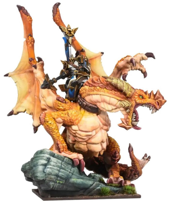 Kings of War Basilean High Paladin on Dragon (4th Ed)