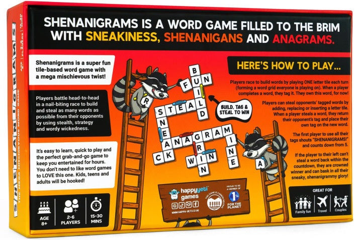 Shenanigrams The Mega Mischievous Word Game