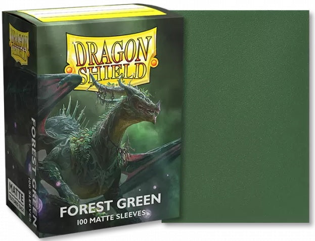 Dragon Shield - Box 100 - Forest Green Matte Sleeves