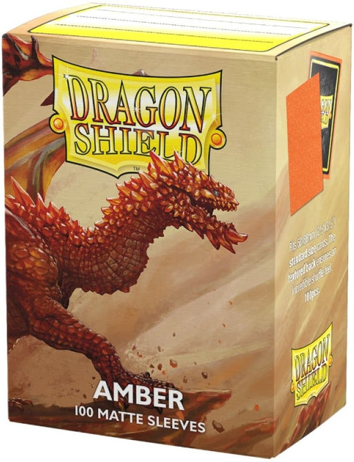 Dragon Shield 100 Count Standard Matte Sleeves Amber