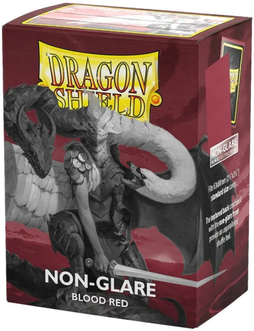 Dragon Shield Non-Glare Sleeves Matte Blood Red