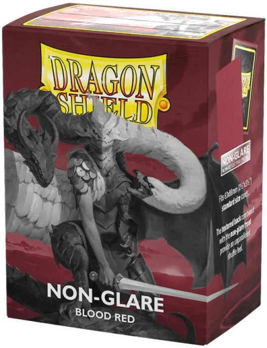Dragon Shield Non-Glare Sleeves Matte Blood Red
