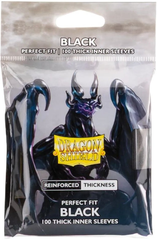 Dragon Shield Perfect Fit Inner Sleeves Thick Black