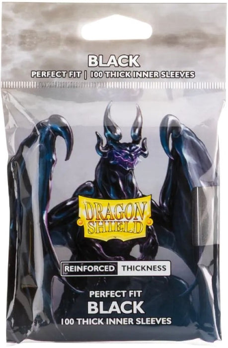 Dragon Shield Perfect Fit Inner Sleeves Thick Black