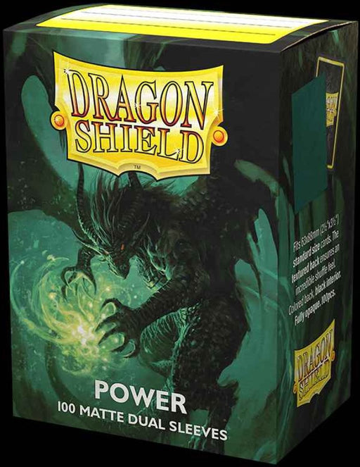 Dragon Shield Dual Matte Metallic Green - Box 100
