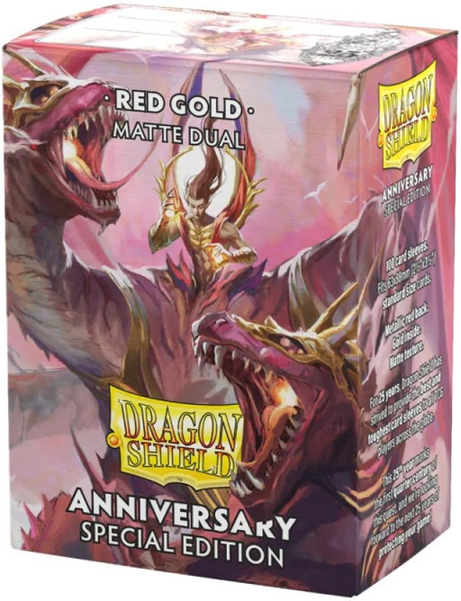 Dragon Shield Sleeves Matte Dual Anniversary Special Edition Red Gold