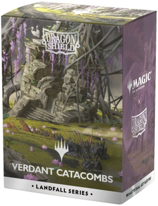 Dragon Shield Sleeves Matte Dual Art MTG Landfall Series Verdant Catacombs