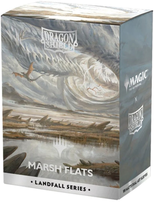 Dragon Shield Sleeves Matte Dual Art MTG Landfall Series Marsh Flats