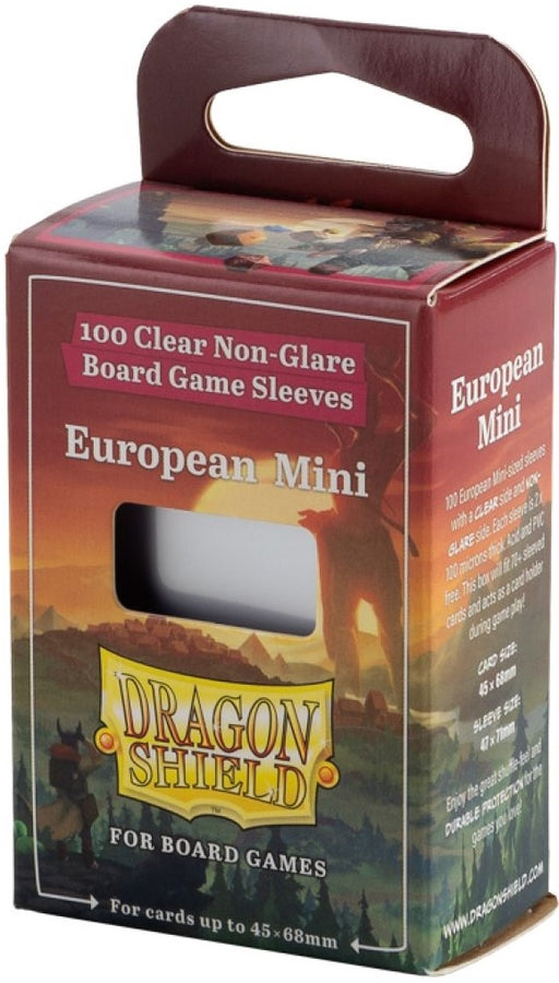 Dragon Shield Board Game Sleeves Clear Non-Glare European Mini