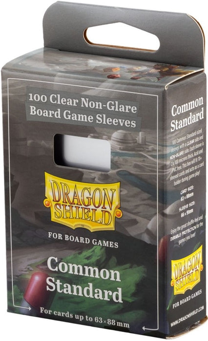 Dragon Shield Board Game Sleeves Clear Non-Glare Common Standard