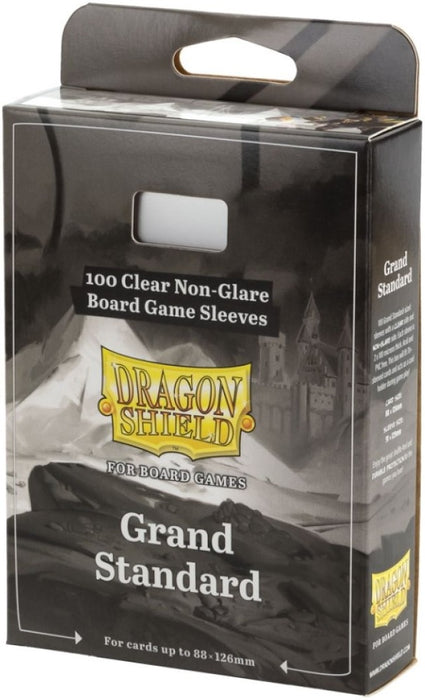 Dragon Shield Board Game Sleeves Clear Non-Glare Grand Standard