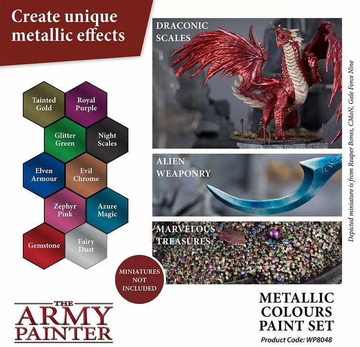 Army Painter Paint Set Warpaints Metallic Colours Paint Set