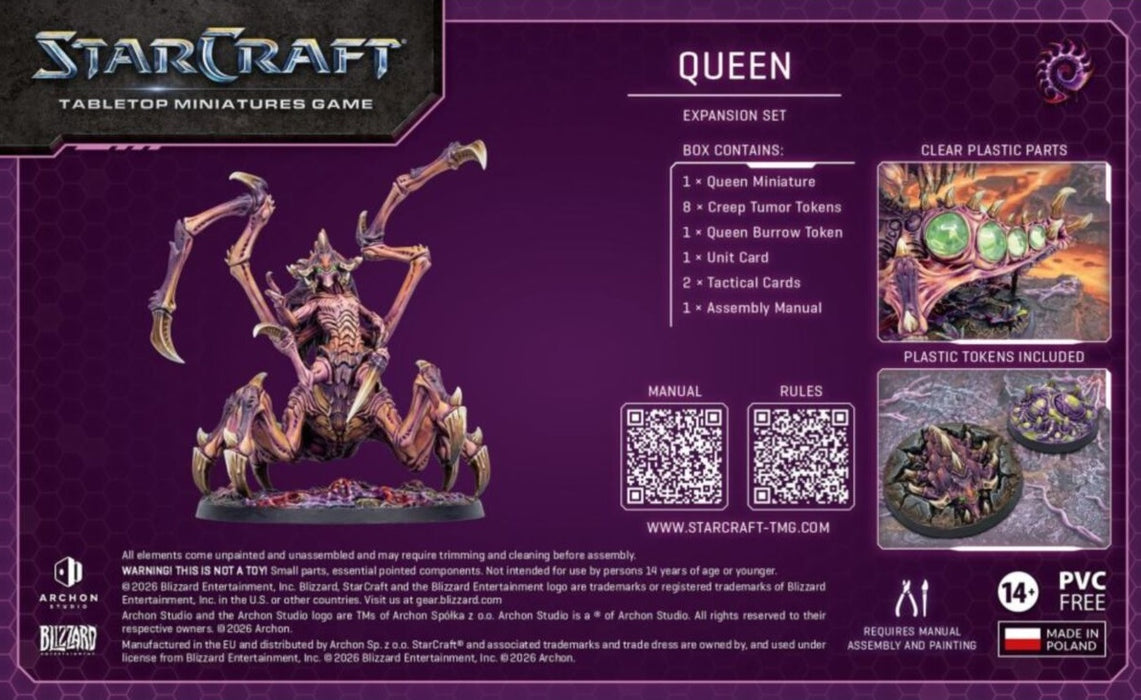 Starcraft Miniatures Games Zerg Queen Expansion Set