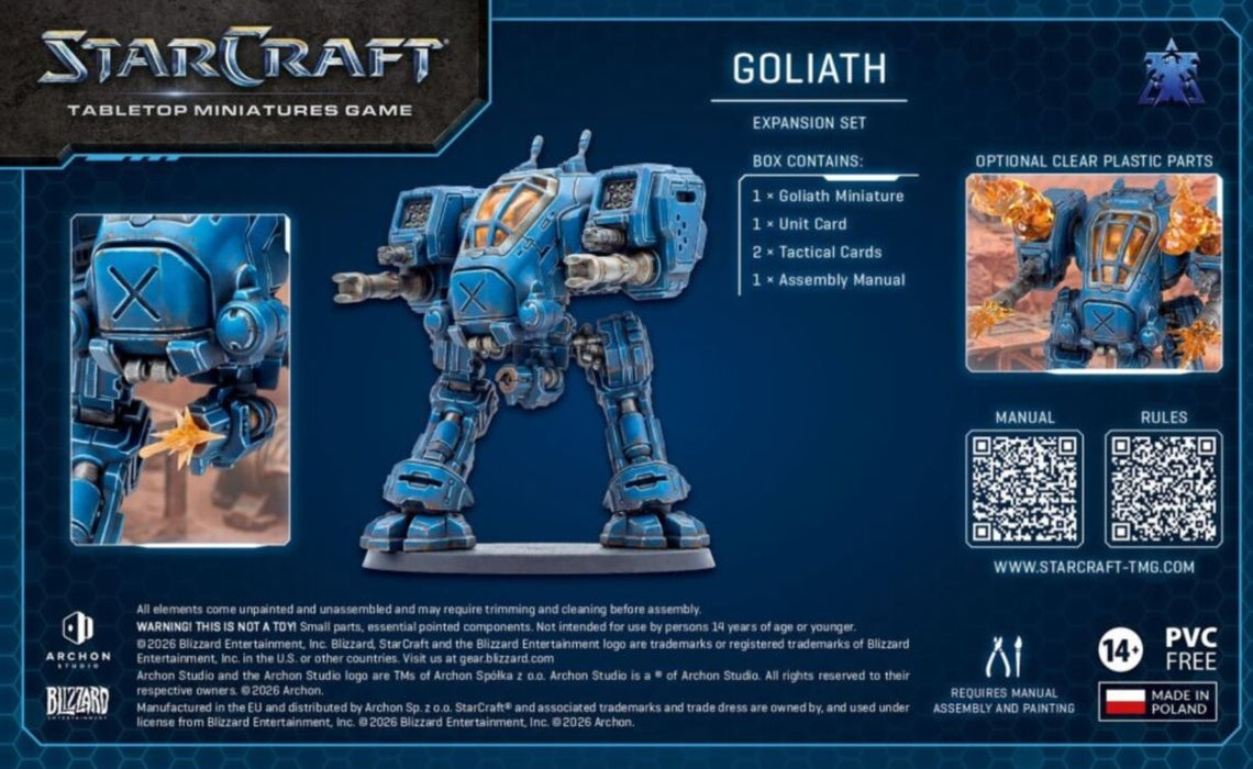 Starcraft Miniatures Games Terran Goliath Expansion Set