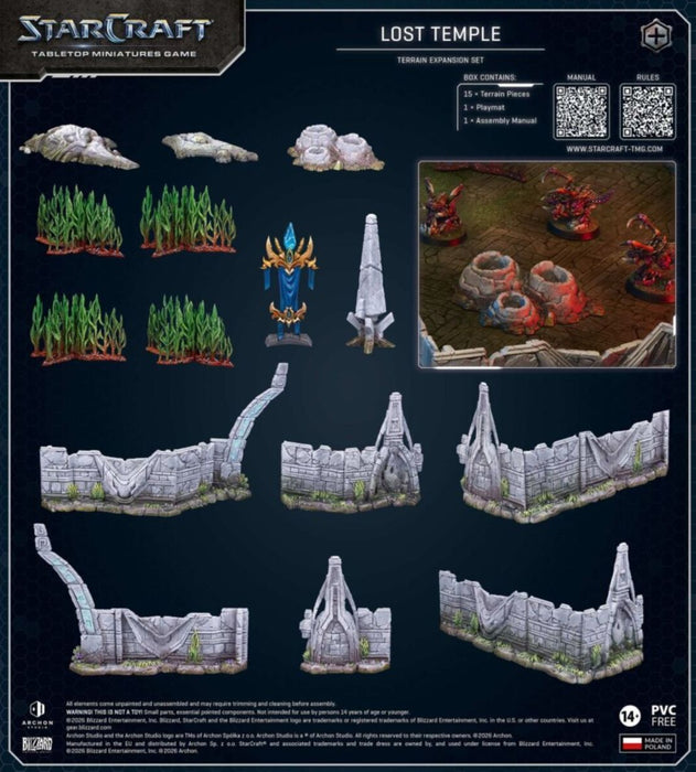 Starcraft Miniatures Games Lost Temple Terrain Expansion Set