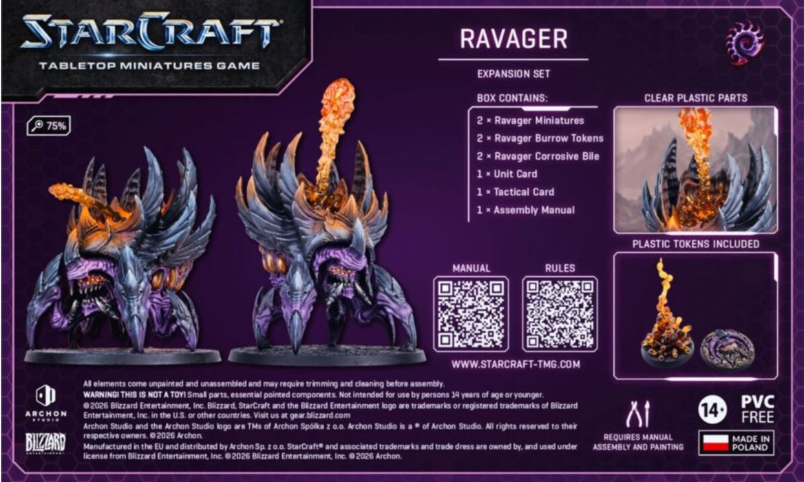 Starcraft Miniatures Games Zerg Ravager Expansion Set