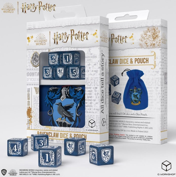 Harry Potter Ravenclaw Dice and Pouch (5 x D6 dice)