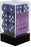 Dice Opaque 16mm d6 Purple/White Dice Block (12)