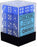 Chessex D6 Frosted 12mm d6 Blue/white Dice Block (36 dice)