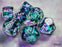 Chessex Nebula Fluorite/white Polyhedral 7-Dice Set (with bonus die) CHX30068