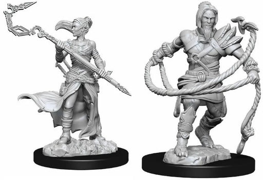 Magic the Gathering Unpainted Miniatures Stoneforge Mystic & Kor Hookmaster (Fighter, Rogue, Wizard)