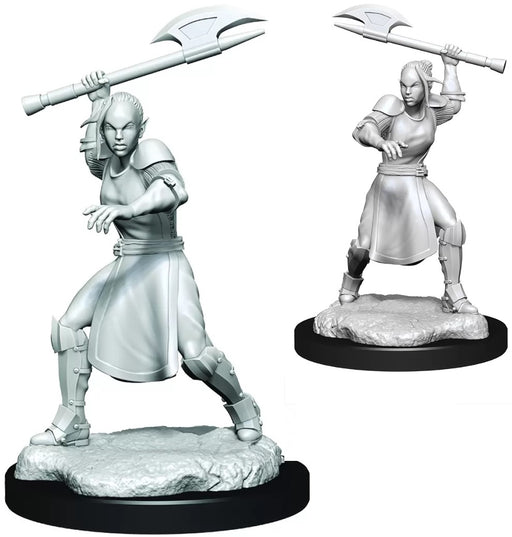 Critical Role Unpainted Miniatures Half-Elf Echo Knight and Echo Female