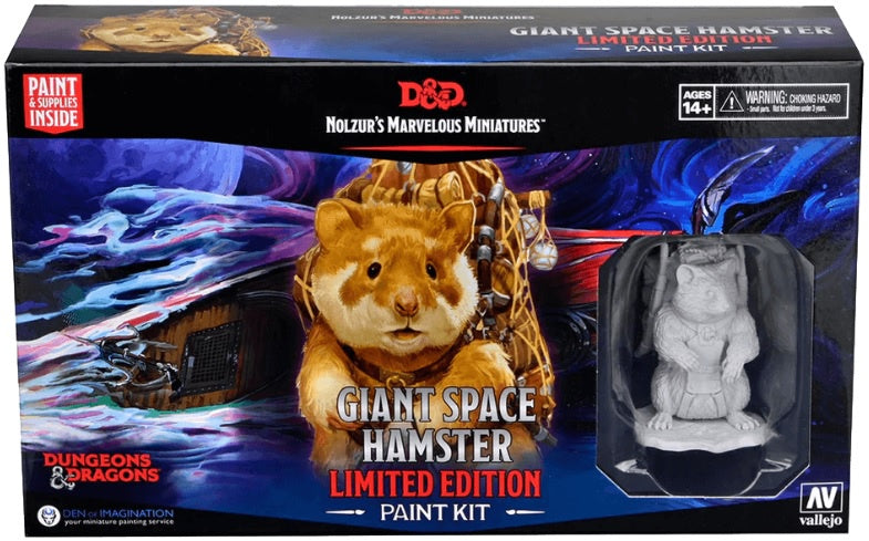 D&D Nolzurs Marvelous Unpainted Miniatures Giant Space Hamster Paint Night Kit