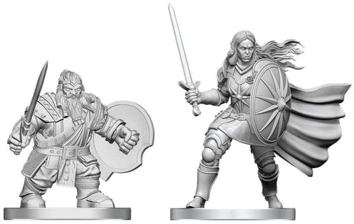 D&D Nolzur's Marvelous Miniatures: Dwarf Fighter & Orc Paladin
