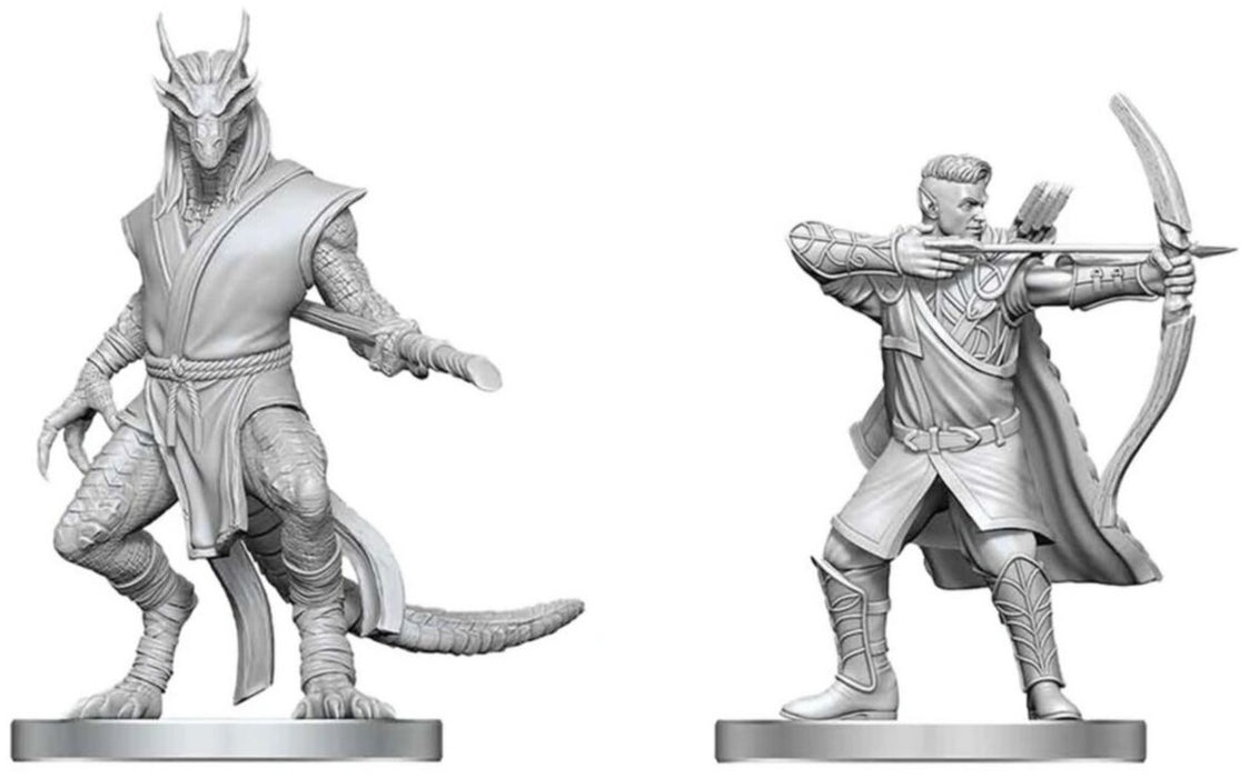 D&D Nolzur's Marvelous Miniatures: Elf Ranger & Dragonborn Monk