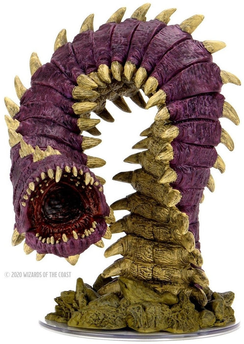D&D Icons of the Realms Fangs and Talons Purple Worm Premium Set