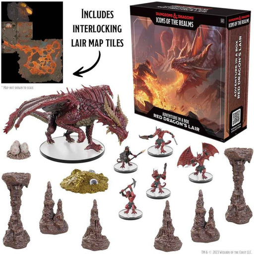 D&D Icons of the Realms Adventure in a Box Red Dragon's Lair