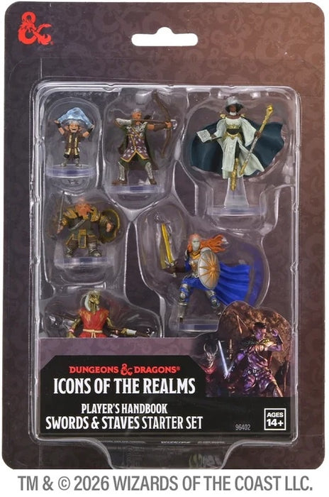 D&D Icons of the Realms Player's Handbook Starter Set Swords & Staves