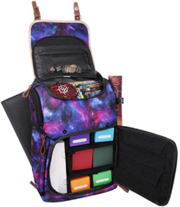 Enhance Designer Edition Full Size Trading Card Storage Box Backpack Galaxy