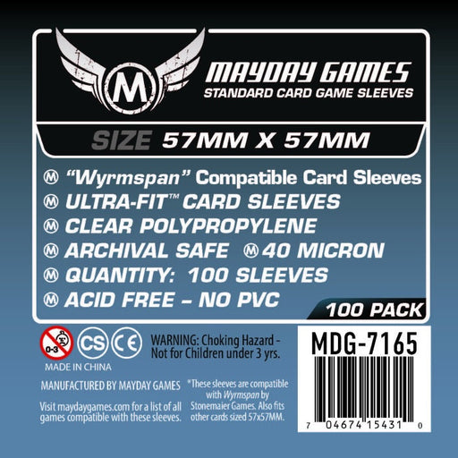 Mayday Standard Wyrmspan Compatible Card Sleeves (57 x 57) (100/pack)