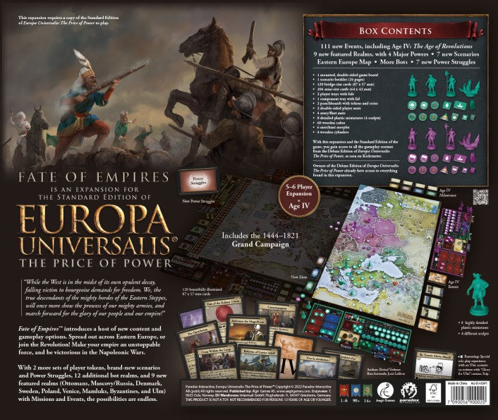 Europa Universalis The Price of Power Fate of Empires Expansion